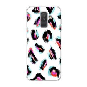 Cheetah color: Samsung Galaxy A6 Plus (2018) Transparant Hoesje