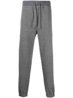 Brunello Cucinelli pantalon de jogging à design chiné - Gris