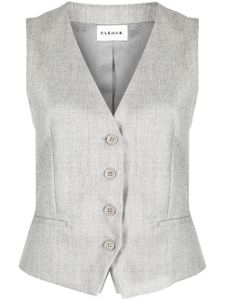 P.A.R.O.S.H. gilet à boutonnière - Gris