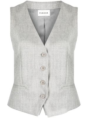 P.A.R.O.S.H. gilet à boutonnière - Gris