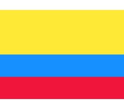 20x Vlag Colombia stickers 10 cm