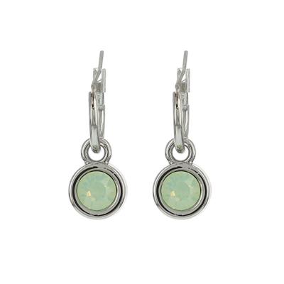 Biba Hang Oorbellen met Swarovski Steentje Chrys. Opal