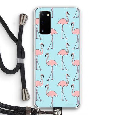Anything Flamingoes: Samsung Galaxy S20 Transparant Hoesje met koord