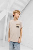 Malelions Nylon Pocket T-Shirt Kids Beige - Maat 164 - Kleur: Beige | Soccerfanshop