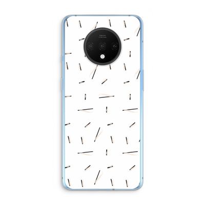 Hipster stripes: OnePlus 7T Transparant Hoesje