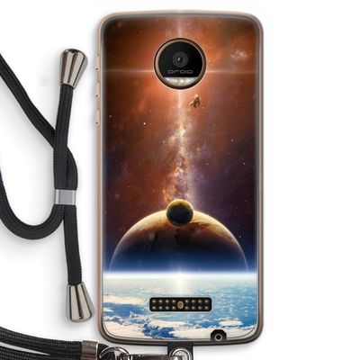 Omicron 2019: Motorola Moto Z Force Transparant Hoesje met koord
