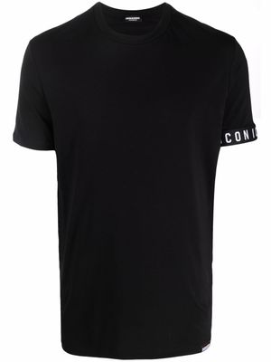 DSQUARED2 t-shirt à bande logo - Noir