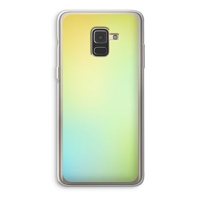 Minty mist pastel: Samsung Galaxy A8 (2018) Transparant Hoesje
