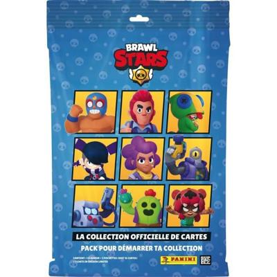 Starter Pack - PANINI - BRAWL STARS TC - Map + 2 sleeves - 1 limited edition kaart - 16 kaarten