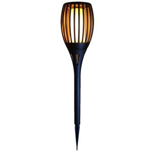 Tuinfakkel Solar - met vlameffect - prikspot - 78 cm - warm wit licht - tuinlamp