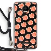 Just peachy: Motorola Moto Z Force Transparant Hoesje met koord