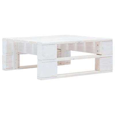 Tuinhocker pallet hout wit