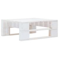 Tuinhocker pallet hout wit
