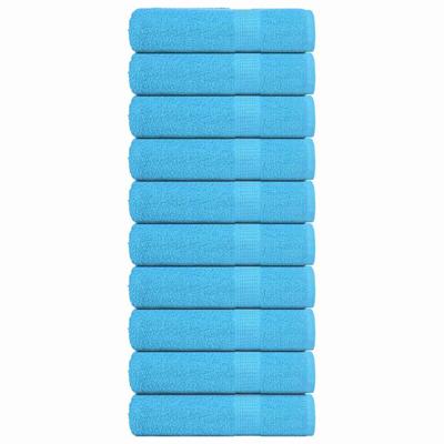 VidaXL Badhanddoeken 10 st 100x150 cm 360 g/m² 100% katoen turquoise