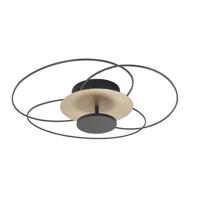 Highlight PlafondlampFiore zwart met goud - P6417.38