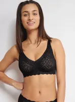 Zero feel Soft Bra Bliss - Naadloze BH top - Kanten bralette met brede bandjes