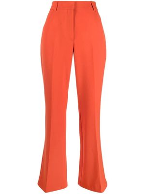 Stella McCartney pantalon évasé à taille haute - Orange