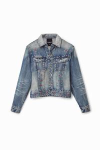 Spijkerjack met studs Johnson Hartig - BLUE - XS