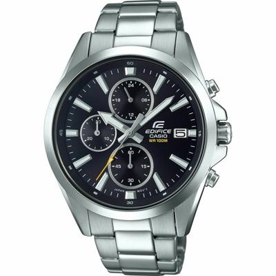 Casio EDIFICE Zwart Zilverkleurig Heren horloge