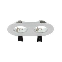 LED inbouwspot 2 voudig aluminium armatuur warm wit Luzern