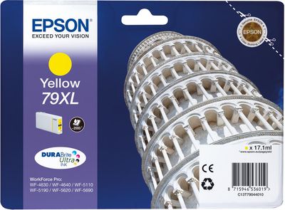 Epson inktcartridge 79XL, 2.000 pagina&apos;s, OEM C13T79044010, geel