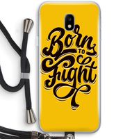 Born to Fight: Samsung Galaxy J3 (2017) Transparant Hoesje met koord