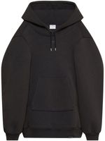 Courrèges robe à capuche - Noir