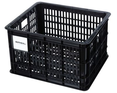 Basil fietskrat m - medium - 29.5 liter - zwart