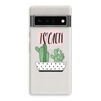 I love cacti: Google Pixel 6 Pro Transparant Hoesje