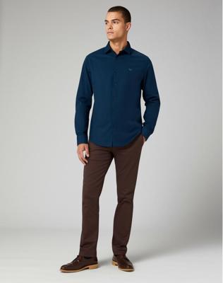 Pme Legend Psi2400033 Long Sleeve Shirt Satin Jersey T-shirts 5286 - Navy Blazer