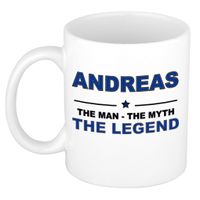 Andreas The man, The myth the legend cadeau koffie mok / thee beker 300 ml   -