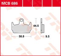 TRW Remblokken, en remschoenen voor de moto, MCB686 Allround organisch
