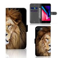 Apple iPhone 7 Plus | 8 Plus | Telefoonhoesje | Met pasjeshouder | Leeuw
