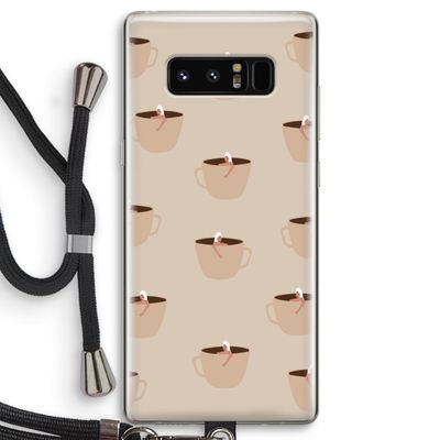 Morning coffee: Samsung Galaxy Note 8 Transparant Hoesje met koord