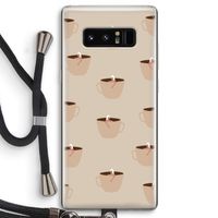 Morning coffee: Samsung Galaxy Note 8 Transparant Hoesje met koord