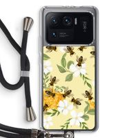 No flowers without bees: Xiaomi Mi 11 Ultra Transparant Hoesje met koord