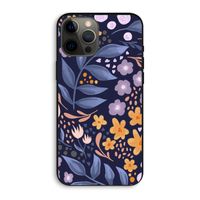 Flowers with blue leaves: iPhone 12 Pro Max Biologisch afbreekbaar hoesje
