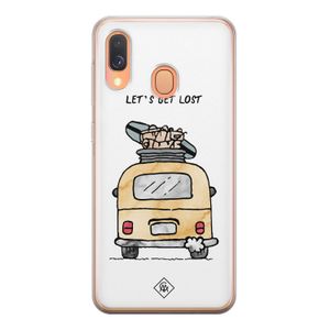Samsung Galaxy A40 siliconen hoesje - Let's get lost
