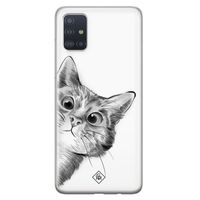 Samsung Galaxy A51 siliconen hoesje - Peekaboo
