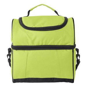 Handige koeltas lime/zwart 12 liter