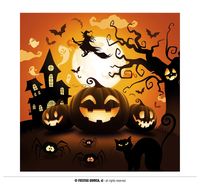Halloween Servetten Volle Maan (12st) - thumbnail