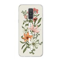 Hello bloemen: Samsung Galaxy A6 Plus (2018) Transparant Hoesje
