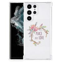 Samsung Galaxy S22 Ultra Stevig Bumper Hoesje Boho Text - thumbnail