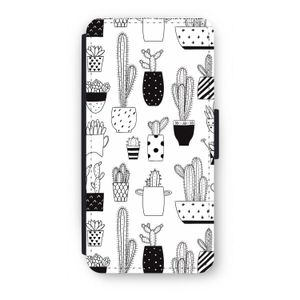 Cactusmotief: iPhone 7 Flip Hoesje