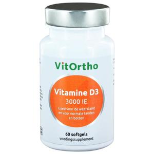 VitOrtho Vitamine D3 3000IE (60 softgels)