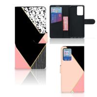 Xiaomi Redmi Note 10 Pro | Book Case | Zwart Roze Vormen