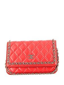 CHANEL Pre-Owned sac porté épaule à détail de chaîne (2020) - Rouge