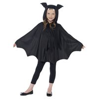 Vleermuis verkleed kostuum/cape voor kinderen 145-158 (10-12 jaar)  - - thumbnail