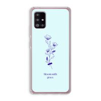 Bloom with grace: Samsung Galaxy A51 5G Transparant Hoesje