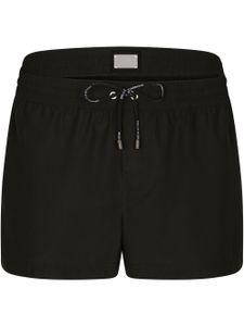 Dolce & Gabbana short de bain à taille double - Noir